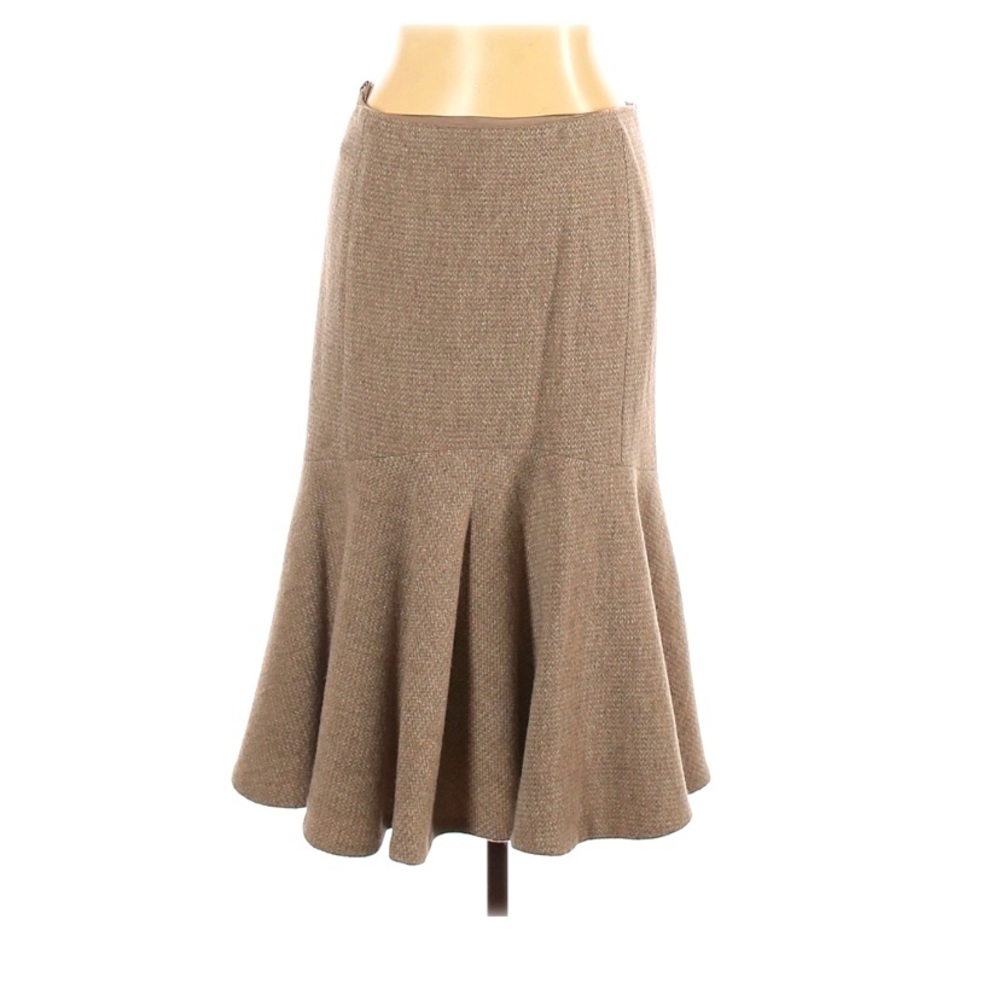 RALPH LAUREN BLACK LABEL Wool Midi Skirt